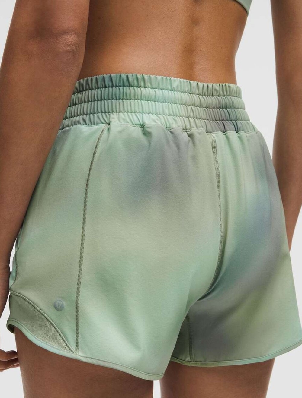 Lululemon Hotty Hot HR Short 4” Chroma Drift Green Multi/Palm Court Size 10